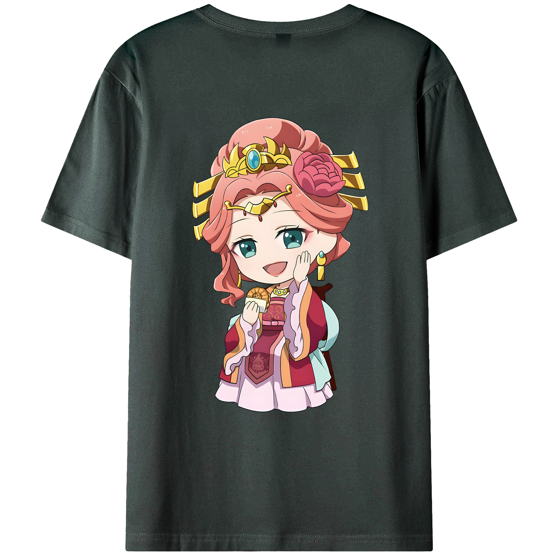 （画像用） 薬屋のひとりごと The Apothecary Diaries 綿100％ メンズ半袖Tシャツ（バックプリント） 通気性